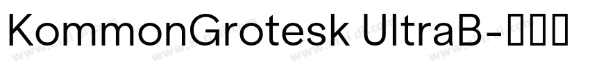 KommonGrotesk UltraB字体转换